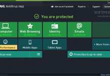AVG AntiVirus Free 2014 AVG Free 2014 glavni menu
