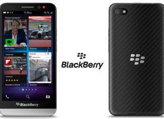 BlackBerry z30 prednja i stražnja strana uređaja