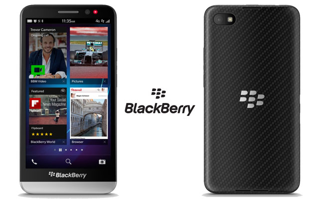 BlackBerry z30 prednja i stražnja strana uređaja