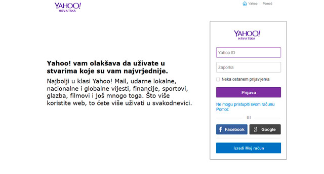 Yahoo Mail Prijava