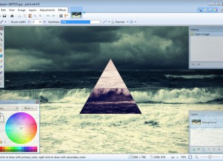Izašla nova verzija Paint.NET programa za obradu slika Paint.NET 4.0 sučelje