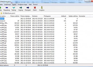 7-Zip – Program za komprimiranje datoteka 7-zip sučelje