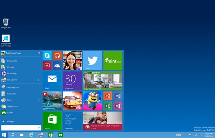 Windows 10 novi desktop