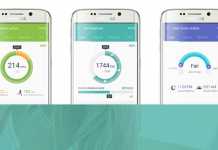 Samsung S Health i na ostalim uređajima Samsung S Health sučelje aplikacije