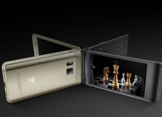 Samsung W2016 – preklopni mobitel s dva 3.9“ zaslona Samsung W2016 zlatni i srebrni