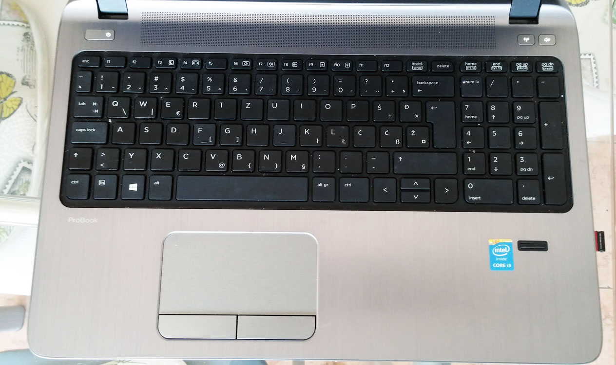 HP 450 g2 tipkovnica i touchpad