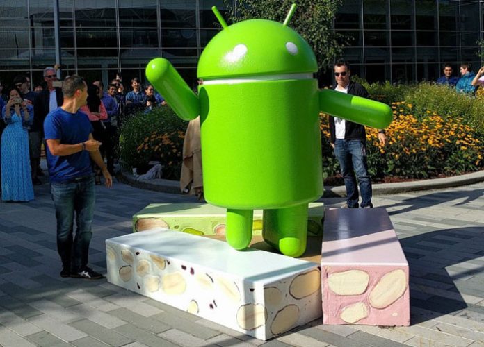 Android Nougat statua
