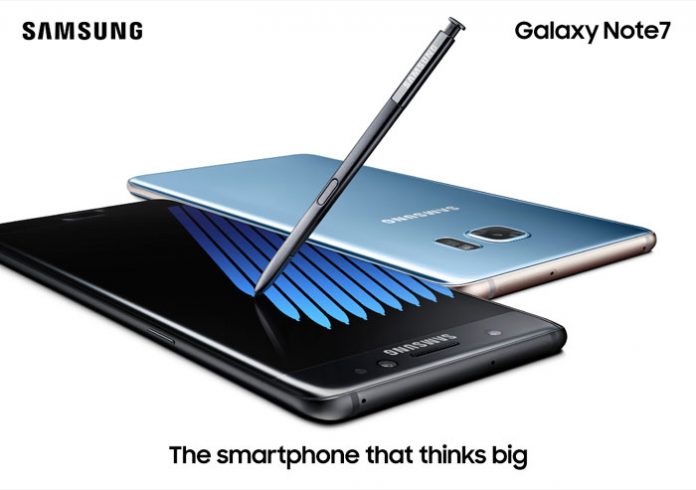 Galaxy Note7 crni i plavi