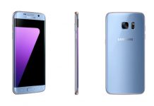 svijetlo plavi Samsung Galaxy S7 edge