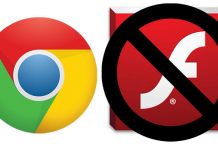 Google Chrome sada blokira Flash Adobe logo i Google Chrome logo