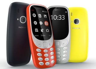 Nokia 3310 crna, crvena, žuta i siva