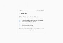 Opcija za isključivanje Bixby tipke na Galaxy telefonu