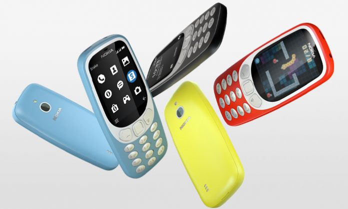 Nokia 3310 3G plava, crna, žuta i crvena