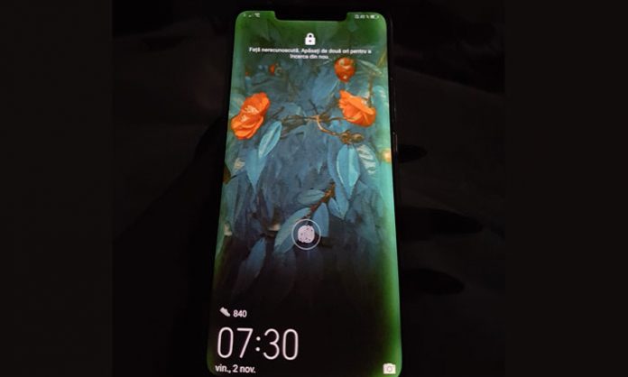 Huawei Mate 20 ekran s zelenim odsjajem