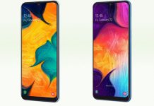 Samsung Galaxy A30 i A50 s Infinity-U zaslonima Samsung Galaxy A30 i A50 zasloni
