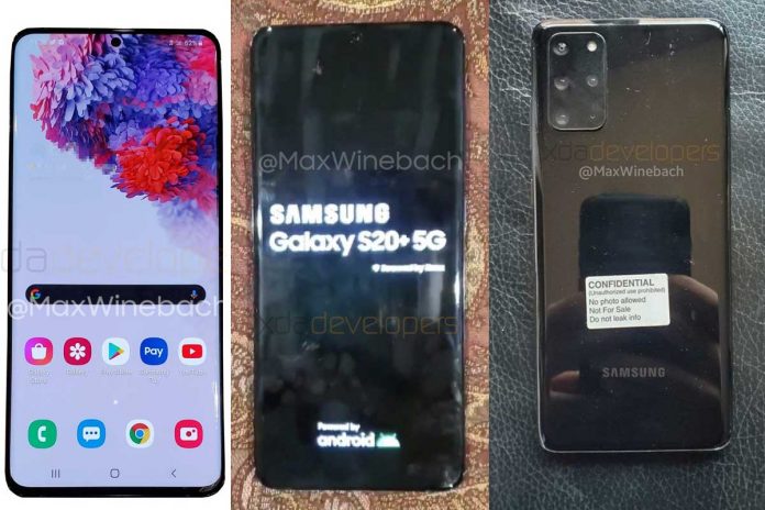 Samsung Galaxy S20+ 5G model